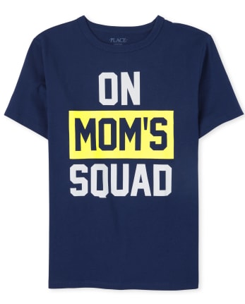 Boys Mom's Squad Graphic Tee