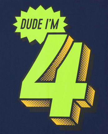 Boys Birthday 4 Graphic Tee