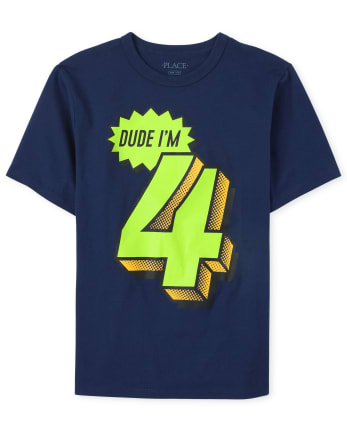 Boys Birthday 4 Graphic Tee