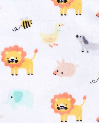 Couverture douillette animaux pour bébés garçons