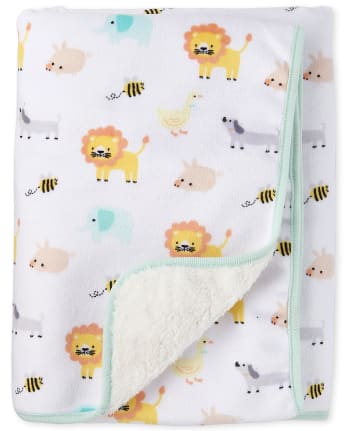 Couverture douillette animaux pour bébés garçons