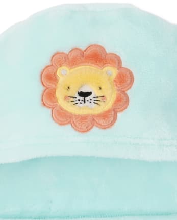 Baby Boys Lion Cozy Hooded Blanket