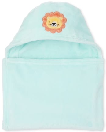 Baby Boys Lion Cozy Hooded Blanket