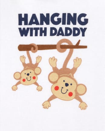 Baby Boys Monkey Bodysuit 5-Pack