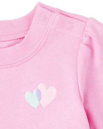 Baby Girls Heart 4-Piece Playwear Set