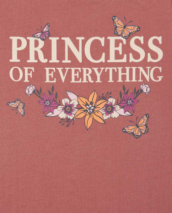 Camiseta con gráfico de princesa de todo para niñas