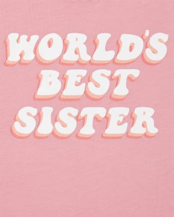 Girls Best Sister Graphic Tee