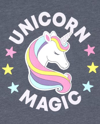Girls Unicorn Magic Graphic Tee