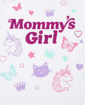 Baby And Toddler Girls Mommy's Girl Graphic Tee