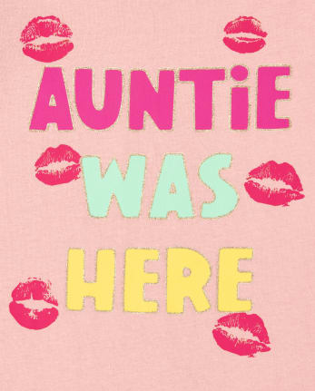 Baby And Toddler Girls Auntie Graphic Tee