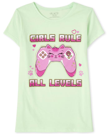 Girls Video Game Graphic Tee