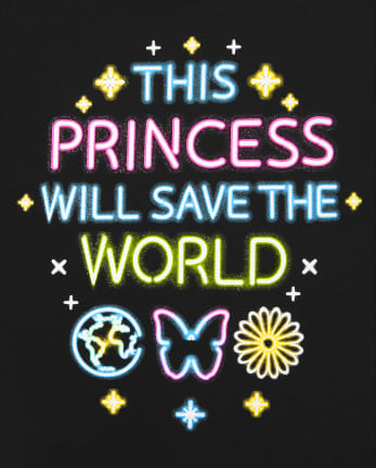 Camiseta con estampado de chicas Save The World