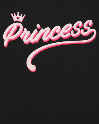 Camiseta con gráfico de princesa para niñas