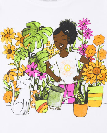 Girls Gardening Graphic Tee