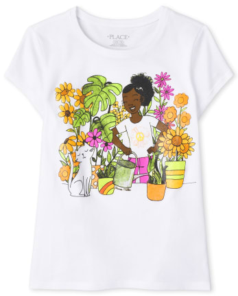 Girls Gardening Graphic Tee