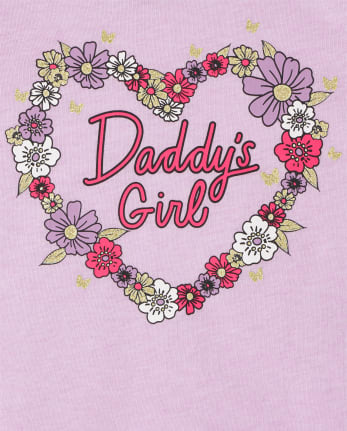 Baby And Toddler Girls Daddy's Girl Graphic Tee