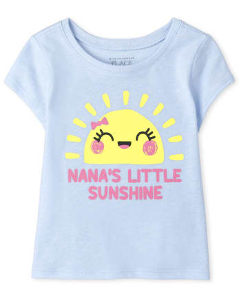 Camiseta estampada Nana's Sunshine para bebés y niñas pequeñas