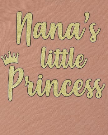 Baby And Toddler Girls Nana's Princess Graphic Tee