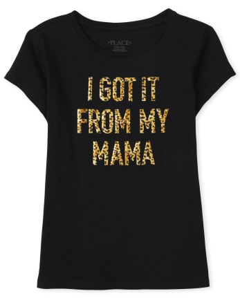 Camiseta con estampado de mamá y yo para niñas