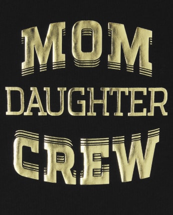 Girls Matching Family Mom Crew Graphic Tee