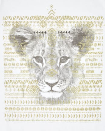 Girls Lion Graphic Tee
