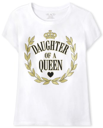 Girls Daughter Of A Queen Graphic Tee