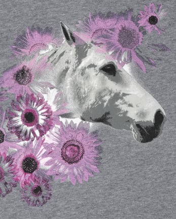 Girls Horse Graphic Tee