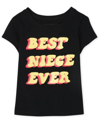 Baby And Toddler Girls Best Niece Graphic Tee