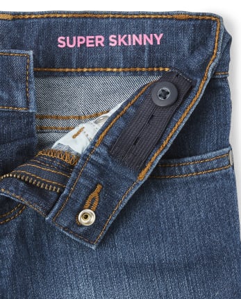 Girls Stretch Super Skinny Jeans 2-Pack
