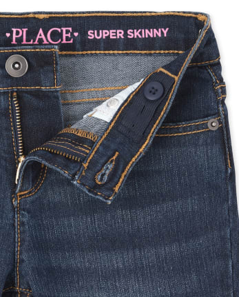 Girls Stretch Super Skinny Jeans 2-Pack