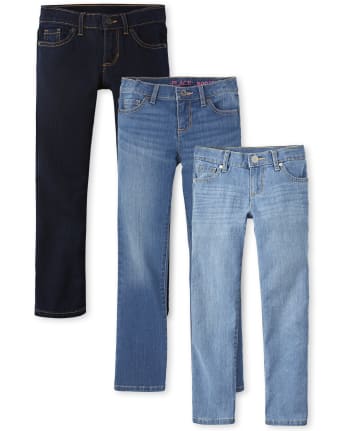 Lot de 3 jeans skinny basiques pour fille