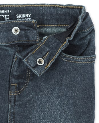 Paquete de 2 jeans ajustados básicos para bebés y niños pequeños