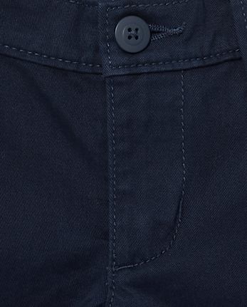 Paquete de 2 pantalones chinos ajustados elásticos uniformes para niñas - Slim