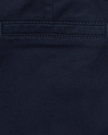 Paquete de 2 pantalones chinos ajustados elásticos uniformes para niñas - Slim