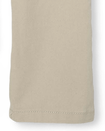 Paquete de 2 pantalones chinos ajustados elásticos uniformes para niñas - Plus