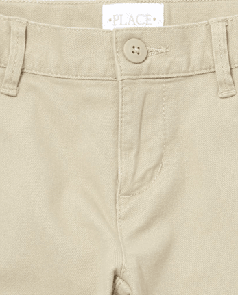 Girls Uniform Stretch Chino Shorts 3-Pack - Slim