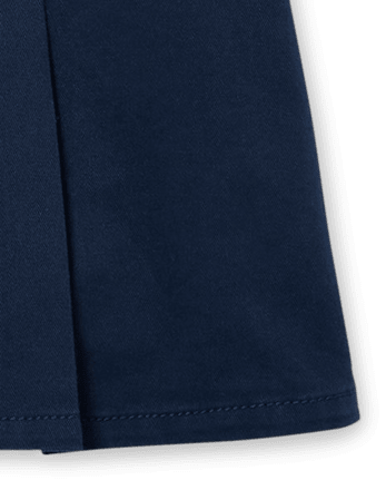 Girls Uniform Pleated Button Skort 2-Pack