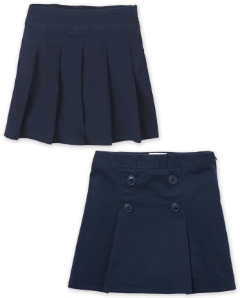 The Childrens Place Girls Uniform Button Skort