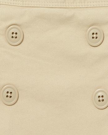 uniformes pour fille Étirement Button Jupe-short 2-Pack - Ajusté