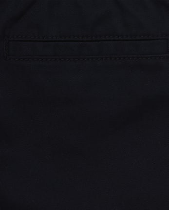 Paquete de 2 pantalones chinos sin cordones de uniforme para niños