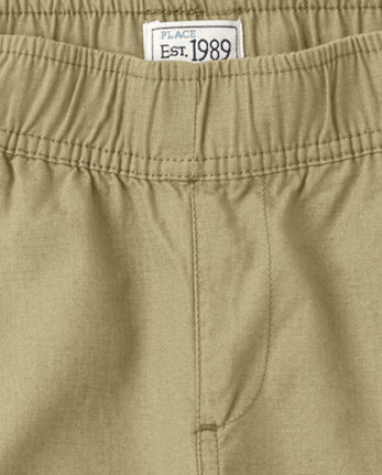 Boys Ripstop Pull On Cargo Shorts 3-Pack