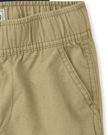 Pantalón corto cargo sin cierre para niño, paquete de 2