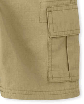 Pantalón corto cargo sin cierre para niño, paquete de 2