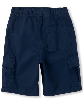 Pantalón corto cargo sin cierre para niño, paquete de 4