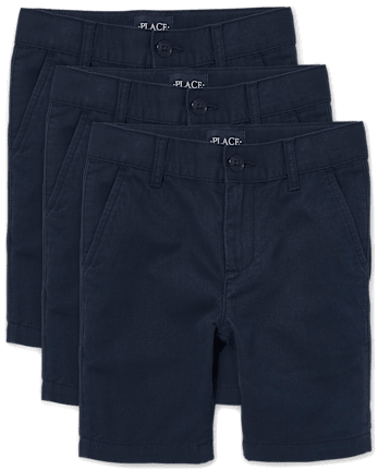 Boys Uniform Stretch Chino Shorts -Pack