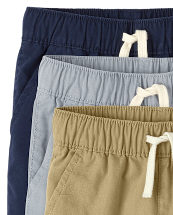 Paquete de 3 pantalones cortos tipo jogger para bebés y niños pequeños