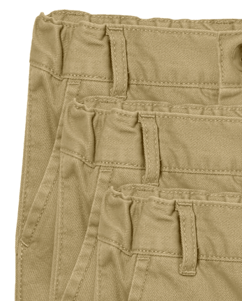 Baby And Toddler Boys Uniform Chino Shorts 3-Pack