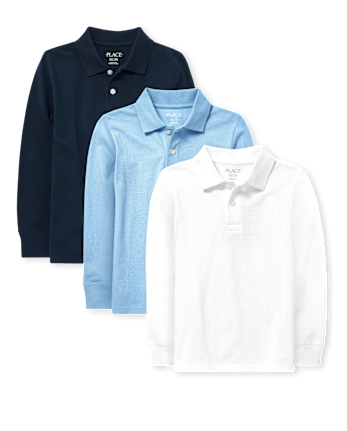 Kids Uniform Pique Polo 3-Pack