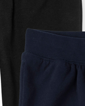 Boys Fleece Jogger Pants 2-Pack
