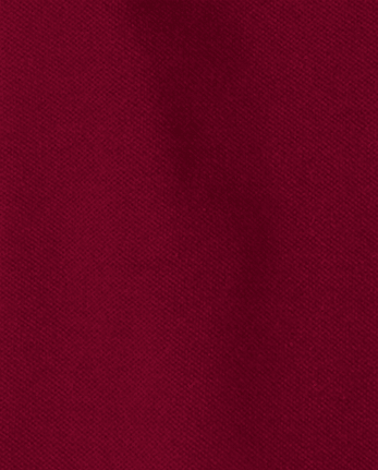 Lot de 4 polos uniformes en piqué à volants pour filles